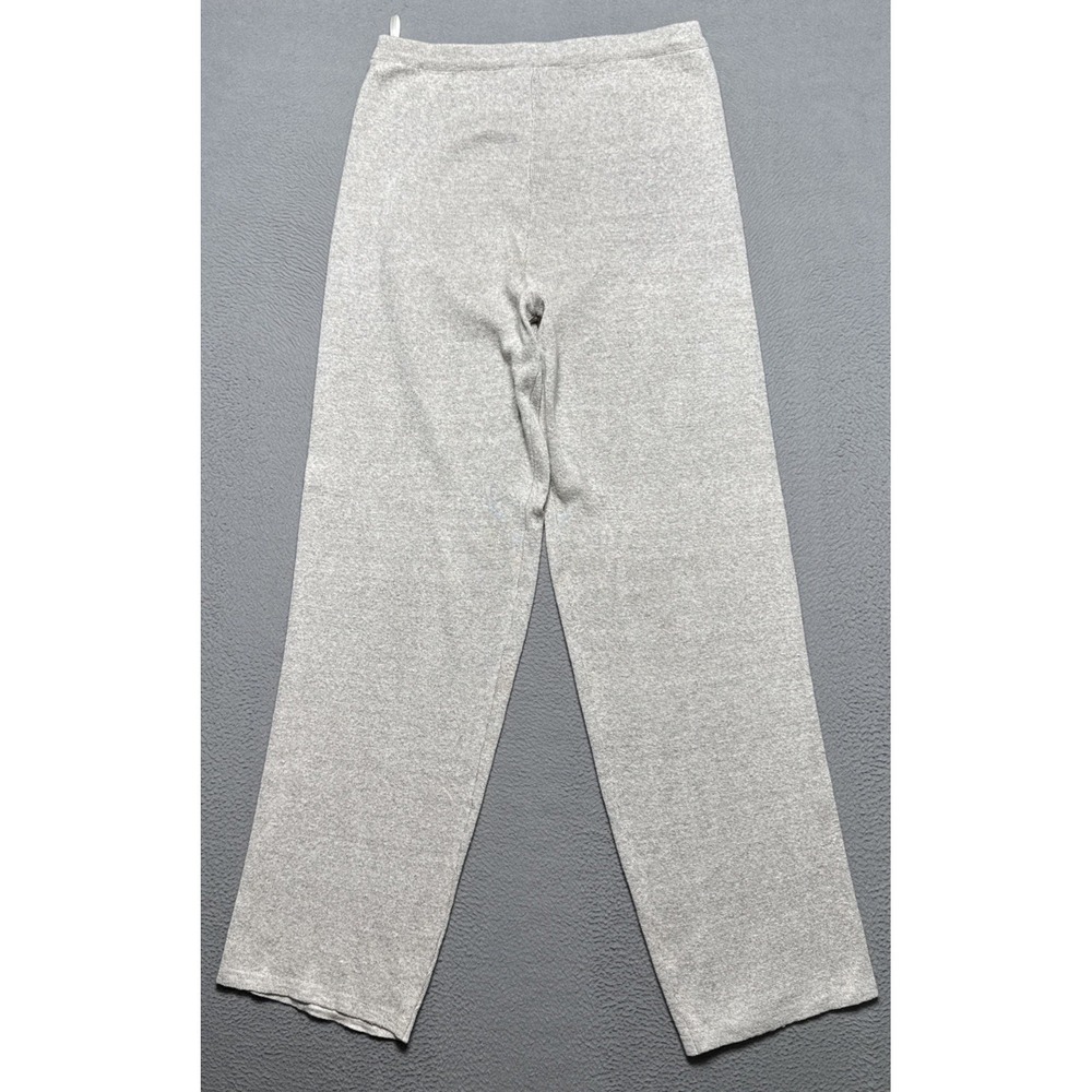 Smith & Hawken Linen Blend Pants Womens Sz XL Oatmeal Knit Stretch Comfy Relaxed
